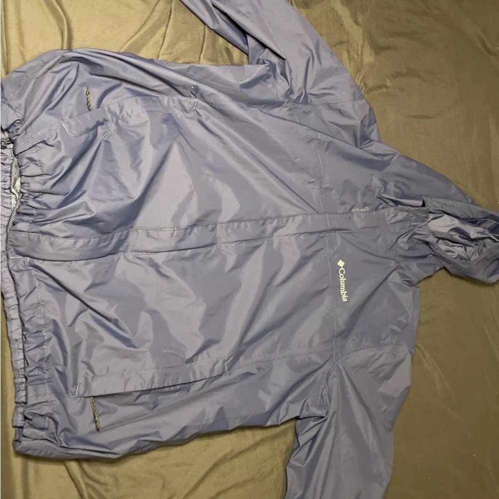 Columbia Navy Hooded Windbreaker